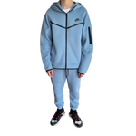 KIT FELPA CON CAPPUCCIO NIKE TECH + TUTA AZZURRA 2021/22