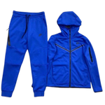 KIT FELPA CON CAPPUCCIO NIKE TECH + TUTA BLU 2021/22