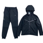 KIT FELPA CON CAPPUCCIO NIKE TECH + TUTA NERA 2021/22
