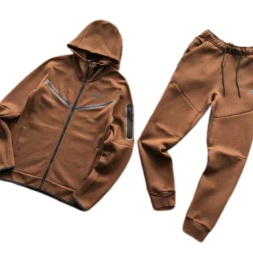 KIT FELPA TUTA NIKE TECH MARRONE 2021 22