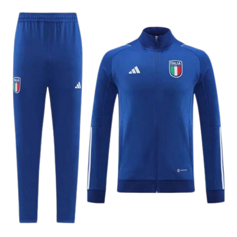 KIT GIACCA A ZIP + TUTA 2022/23 ITALIA BLU