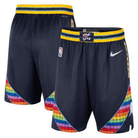 PANTALONCINI NBA DENVER NUGGETS MULTICOLOR CITY EDITION 2021/22