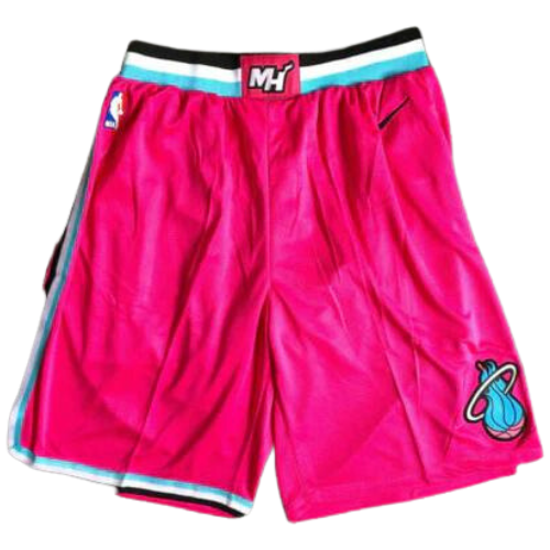 PANTALONCINI NBA MIAMI HEAT ROSA 2021 22 Gli Artigiani Del Calcio