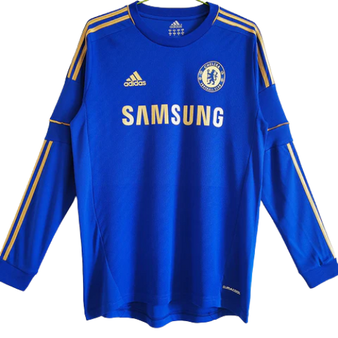 MAGLIA A MANICHE LUNGHE RETRO CHELSEA HOME 2012/13